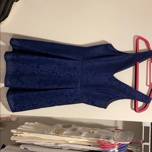 Lacy navy blue dress